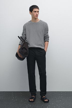 شلوار آبی مردانه پنبه ای Massimo Dutti - کد 899538481