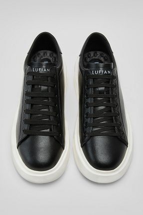کفش اسنیکر مشکی مردانه چرم اصل Lufian - کد 835436962