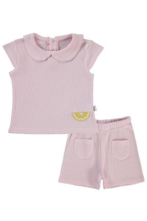 ست نوزادی صورتی بچه گانه پنبه ای Civil Baby - کد 941127836