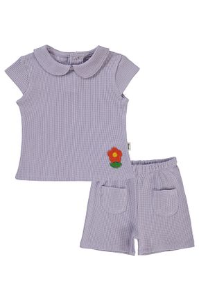 ست نوزادی بنفش بچه گانه پنبه ای Civil Baby - کد 942130983