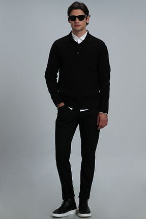 شلوار جین مشکی مردانه پاچه تنگ Lufian - کد 760371600