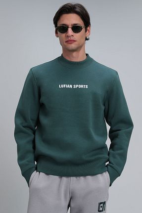 سوئیشرت سبز مردانه چاپی Lufian - کد 758738558