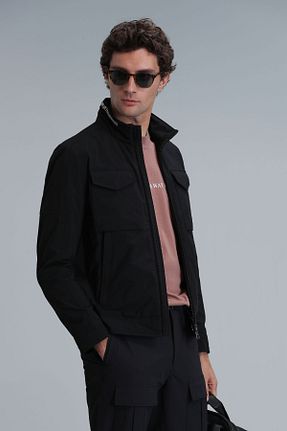 کاپشن مشکی مردانه رگولار Lufian - کد 809737694