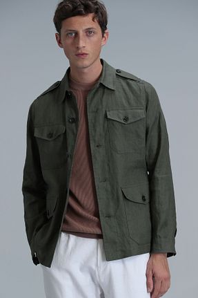 کاپشن آبی مردانه رگولار Lufian - کد 830226581