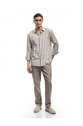 شلوار قهوه ای مردانه کتان Koton - کد 941259347
