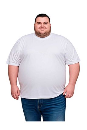 تیشرت سایز بزرگ سفید مردانه سایز بزرگ sngl - کد 744028389