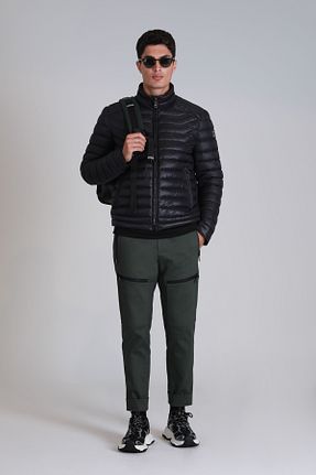 کاپشن مشکی مردانه رگولار Lufian - کد 859375309