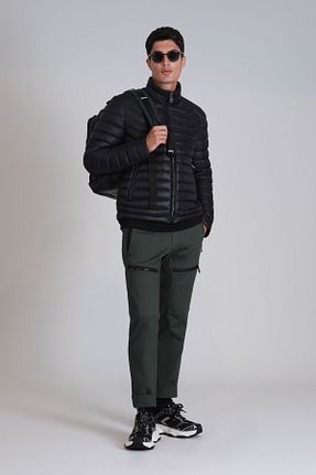 کاپشن مشکی مردانه رگولار Lufian - کد 859375309