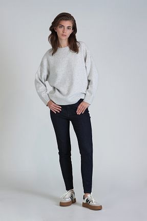 شلوار جین سرمه ای زنانه پاچه لوله تفنگی Lufian - کد 844436168