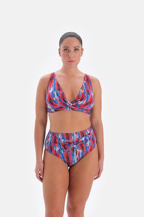 بالاتنه بیکینی صورتی زنانه طرح دار Eros - کد 825285955