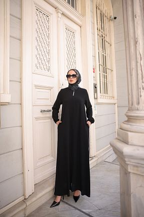کلاه و ابایا مشکی زنانه پلی استر KADEEM - کد 824132782