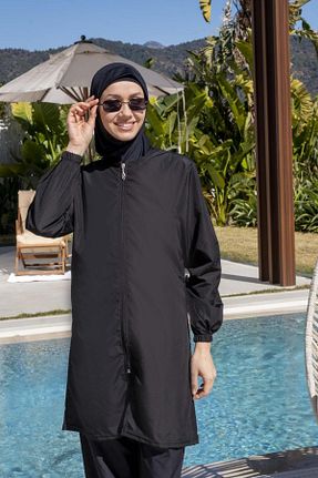 مایو حجاب مشکی زنانه ساده Mayom - کد 816959445