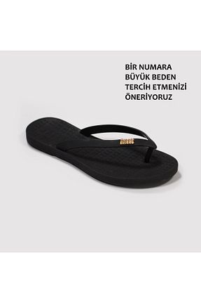 دمپائی مشکی زنانه پاشنه تخت Tkees - کد 932650139