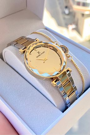 ساعت مچی زرد زنانه 31-35 میلی متر Daniel Klein - کد 144528784