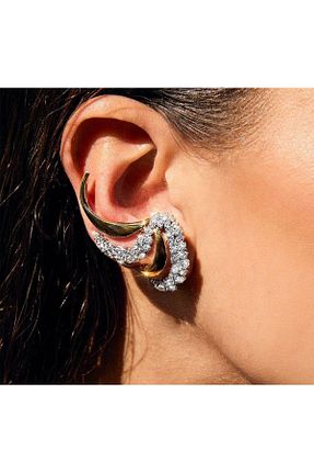 گوشواره استیل (فولاد) زرد زنانه روکش طلا neslyaccessories - کد 938941302