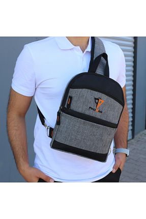 کیف دوشی طوسی مردانه پارچه ای Probag - کد 864688883