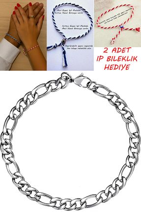 دستبند استیل (فولاد) متالیک مردانه استیل (فولاد) Takı Dükkanı - کد 31806358