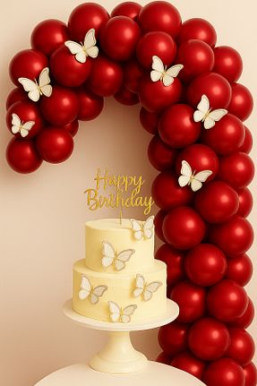 بادکنک زرشکی UVERTE - کد 944875576