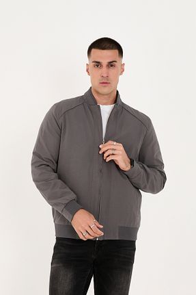 کاپشن طوسی مردانه گشاد LEBS - کد 942528392