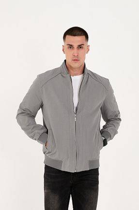 کاپشن طوسی مردانه گشاد LEBS - کد 942384203