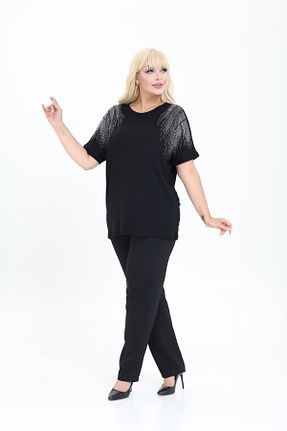 بلوز مشکی زنانه ساده şuranur - کد 944724692