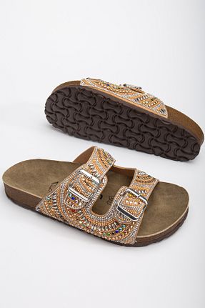 دمپائی متالیک زنانه چرم مصنوعی Polomia Comfort - کد 903244728