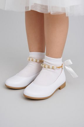 بابت سفید بچه گانه چرم مصنوعی KATEYLER - کد 898045923