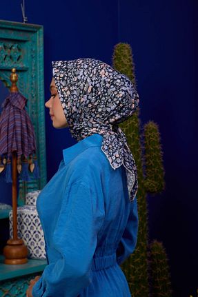 روسری مشکی پنبه ای İpekhan - کد 850311032