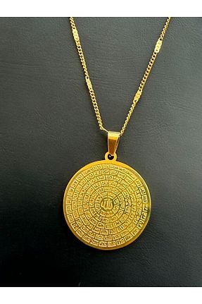 گردنبند استیل ( فولاد ) زرد زنانه استیل (فولاد) TWOGAN - کد 943987011