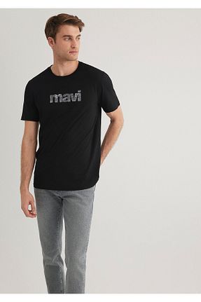 تیشرت مشکی مردانه یقه دوچرخه Mavi - کد 356697771