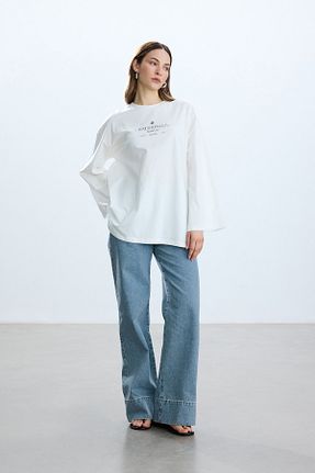 تیشرت متالیک زنانه Relaxed BE BLUE - کد 841560524