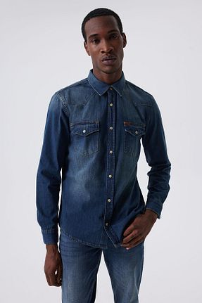 پیراهن سرمه ای مردانه رگولار Lee Cooper - کد 761527358