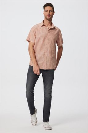 پیراهن نارنجی مردانه رگولار Lee Cooper - کد 735860731