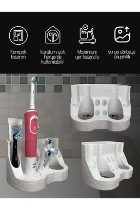 جای مسواک سفید پلاستیک yadatech - کد 795940838