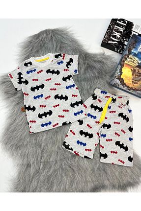 ست لباس راحتی طوسی بچه گانه چاپی Mişsa Bebe - کد 896210244