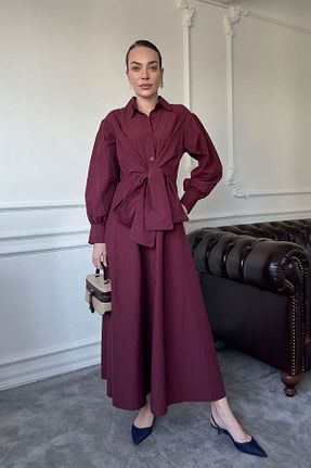 لباس زرشکی زنانه بافتنی MAGARDE - کد 903015029