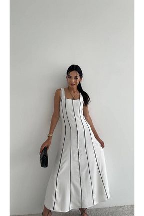 لباس سفید زنانه بافتنی Swass - کد 840089264