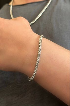 دستبند استیل (فولاد) مردانه استیل ضد زنگ SEVGİLİ TAKI - کد 781227450