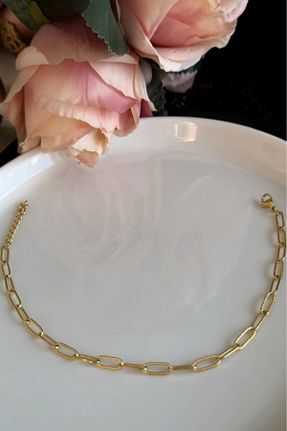 خلخال جواهر طلائی زنانه استیل (فولاد) SEVGİLİ TAKI - کد 858366935