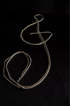اکسسوری بدن طلائی زنانه استیل ضد زنگ SEVGİLİ TAKI - کد 802896086