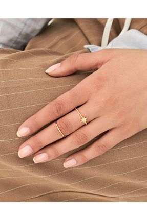 انگشتر طلا زرد زنانه 14 عیار Çoruh Kuyumculuk - کد 943678173