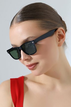 عینک آفتابی مشکی زنانه UV400 Lozzo - کد 925128494