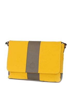 کیف پستچی زرد زنانه پارچه ای Nors - کد 365411869