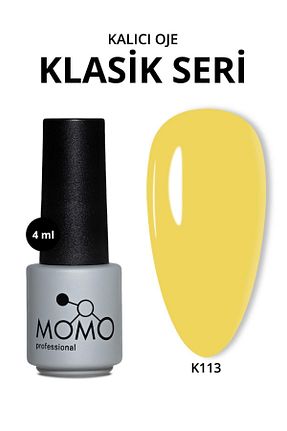 لاک ناخن دائمی زرد MOMO professional - کد 672162118