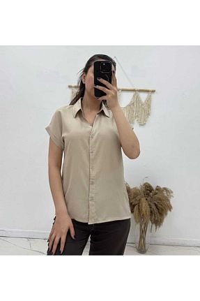 پیراهن قهوه ای زنانه Fitted Maison La Femme - کد 944066649