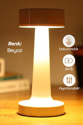 چراغ مطالعه / رومیزی سفید پلاستیک Telvesse - کد 944066816