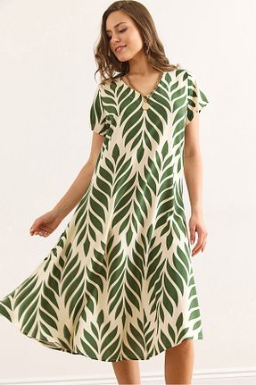 لباس سبز زنانه بافتنی Olalook - کد 944075369