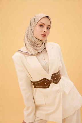روسری رنگی پنبه ای İpekhan - کد 944635228