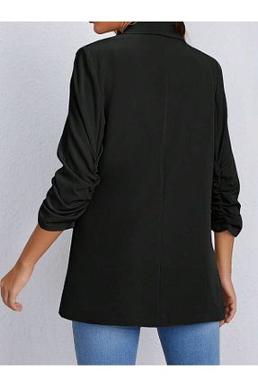 کت بلیزر مشکی زنانه بافتنی RG style - کد 944635516
