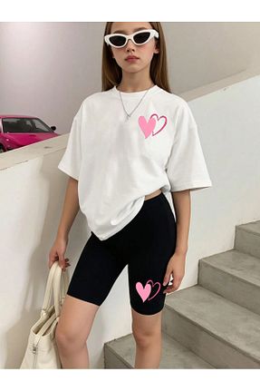 ست بالاتنه و پائین تنه سفید بچه گانه بافت MORNİNG KİDS - کد 944636617